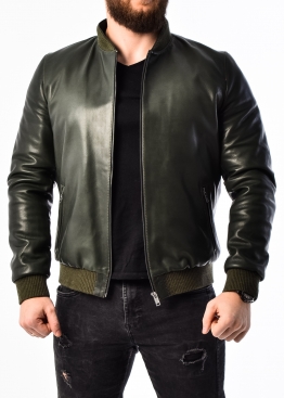 Spring leather jacket (American, bomber jacket) ATROP1G