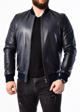 Spring leather jacket (American, bomber jacket) ATROP1I