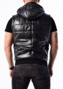 Leather vest-jacket male