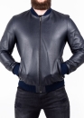 Spring leather jacket (American, bomber jacket)