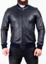 Spring leather jacket (American, bomber jacket)