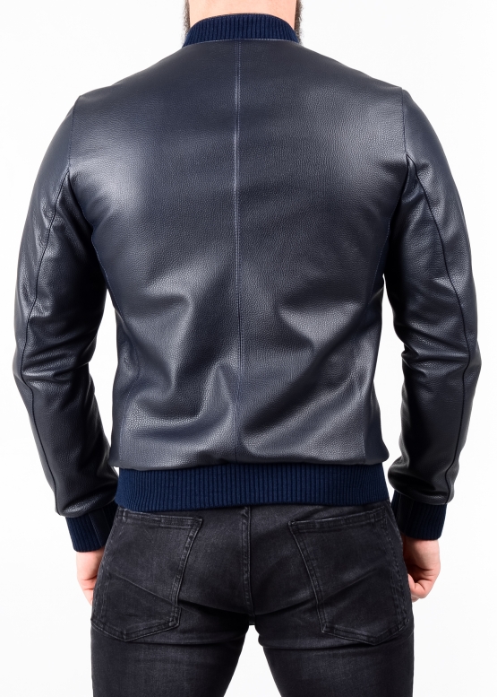 Spring leather jacket (American, bomber jacket)