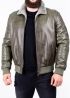 Winter leather jacket with fur under elastic band TRS2CC