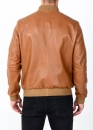 Spring leather jacket (American, bomber jacket)