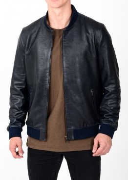 Autumn leather jacket (American, bomber jacket) ATRR1I