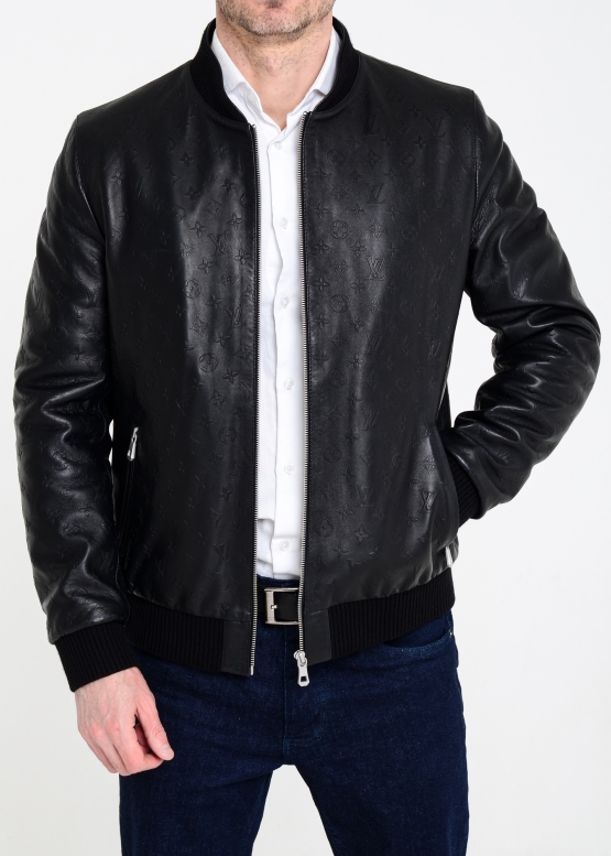 Spring leather jacket (American, bomber)