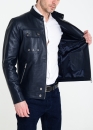 Autumn fitted leather jacket