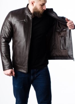 Spring men's leather jacket JARS0K