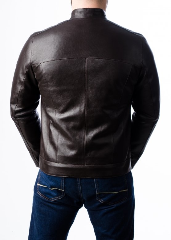 Spring men's leather jacket