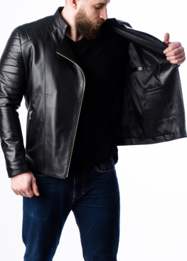 Spring leather jacket for men MKL0B