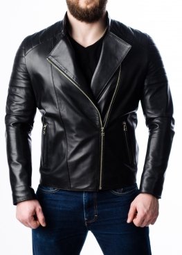 Spring leather jacket for men MKL0B
