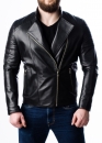 Spring leather jacket for men