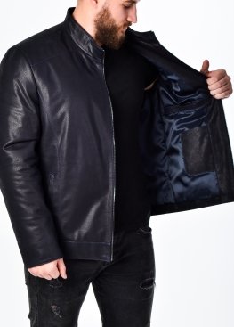 Autumn men's leather jacket fitted NJARH1I