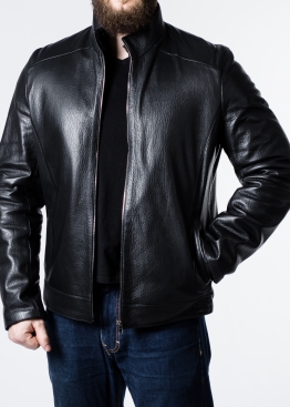 Winter fitted leather jacket NJARS2BB