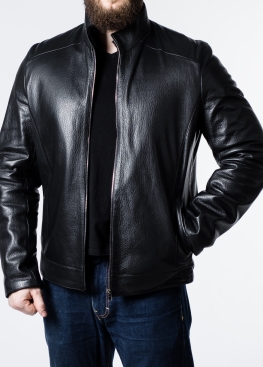 Winter fitted leather jacket NJARS2BB