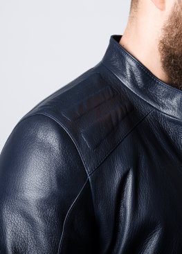 Spring fitted leather jacket FILS0I