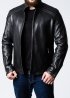 Autumn leather jacket fitted FILS1B