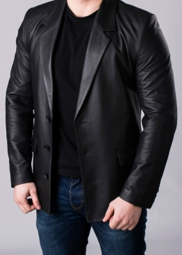 Men's leather jacket JACL0B