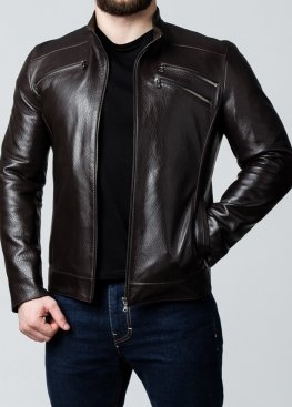 Autumn men's leather jacket JARS1K