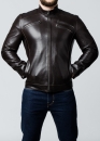 Autumn men's leather jacket