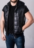 Leather vest-jacket male JPHL1I