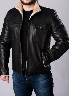 Winter leather jacket with fur M88A2BV