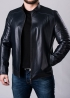 Autumn men's leather jacket fitted NJARL1I