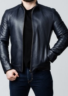 Autumn leather jacket men's fitted NJARS1I