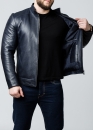 Autumn leather jacket men's fitted