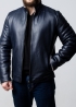 Winter leather jacket fitted NJARS2IK
