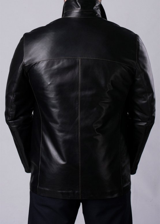 Autumn leather short coat