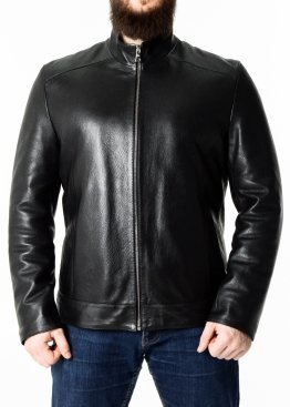 Autumn leather jacket men's fitted NJARS1B