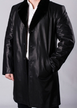 Winter leather coat with fur PTH2BB