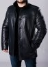 Winter leather men's coat with fur STL2IB