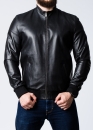 Spring leather perforated elastic jacket