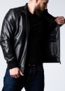 Spring leather perforated elastic jacket